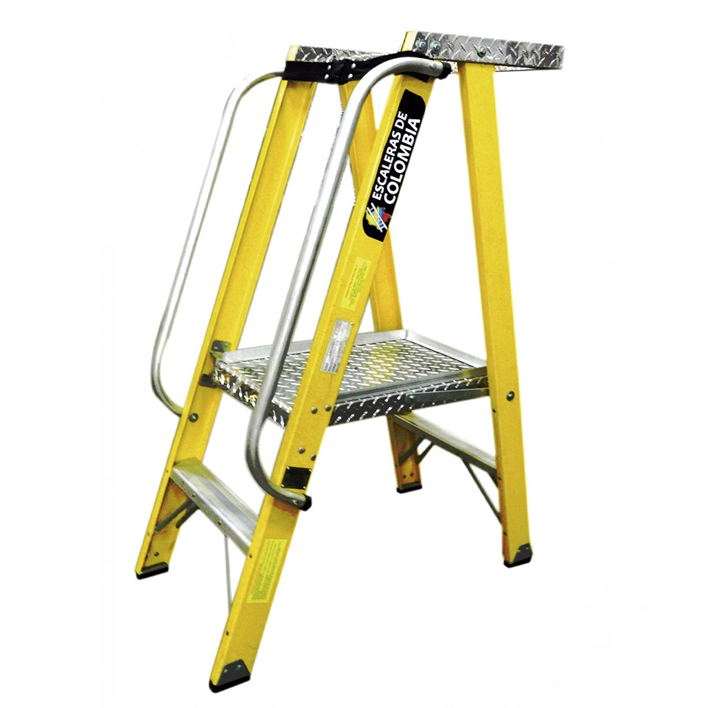 Escalera TFPL Tijera en Fibra de Vidrio  - Escaleras de Colombia