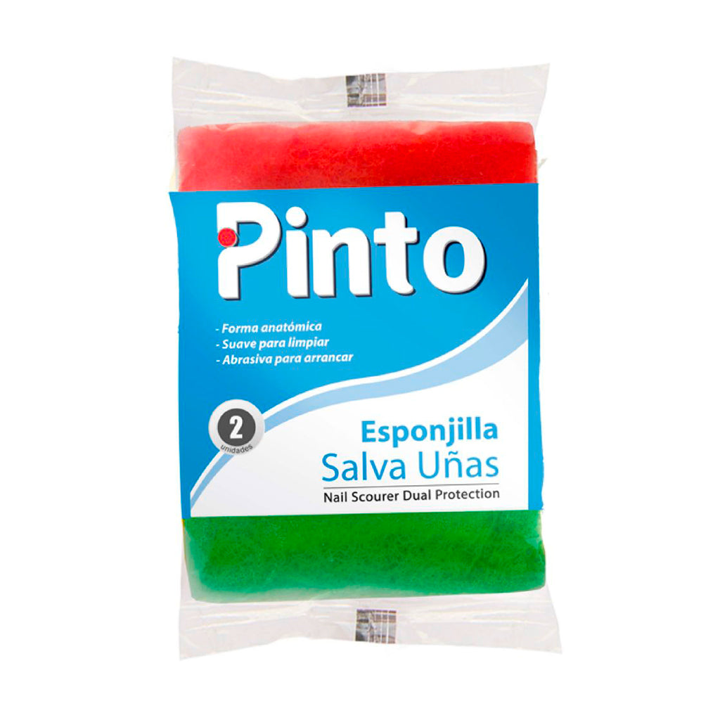 Esponjilla Canal Salva Uñas Doble Uso 2 Unidades - Pinto