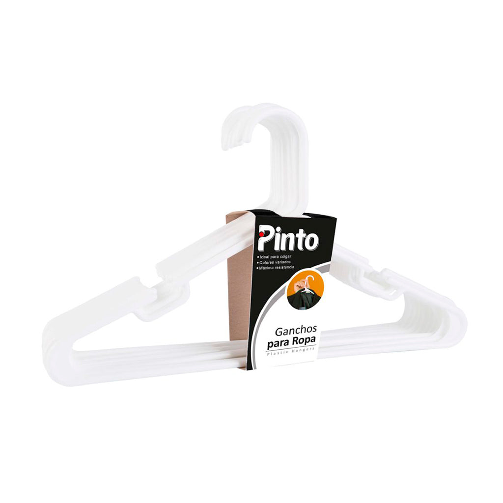Gancho para Ropa x 10 und Blanco - Pinto