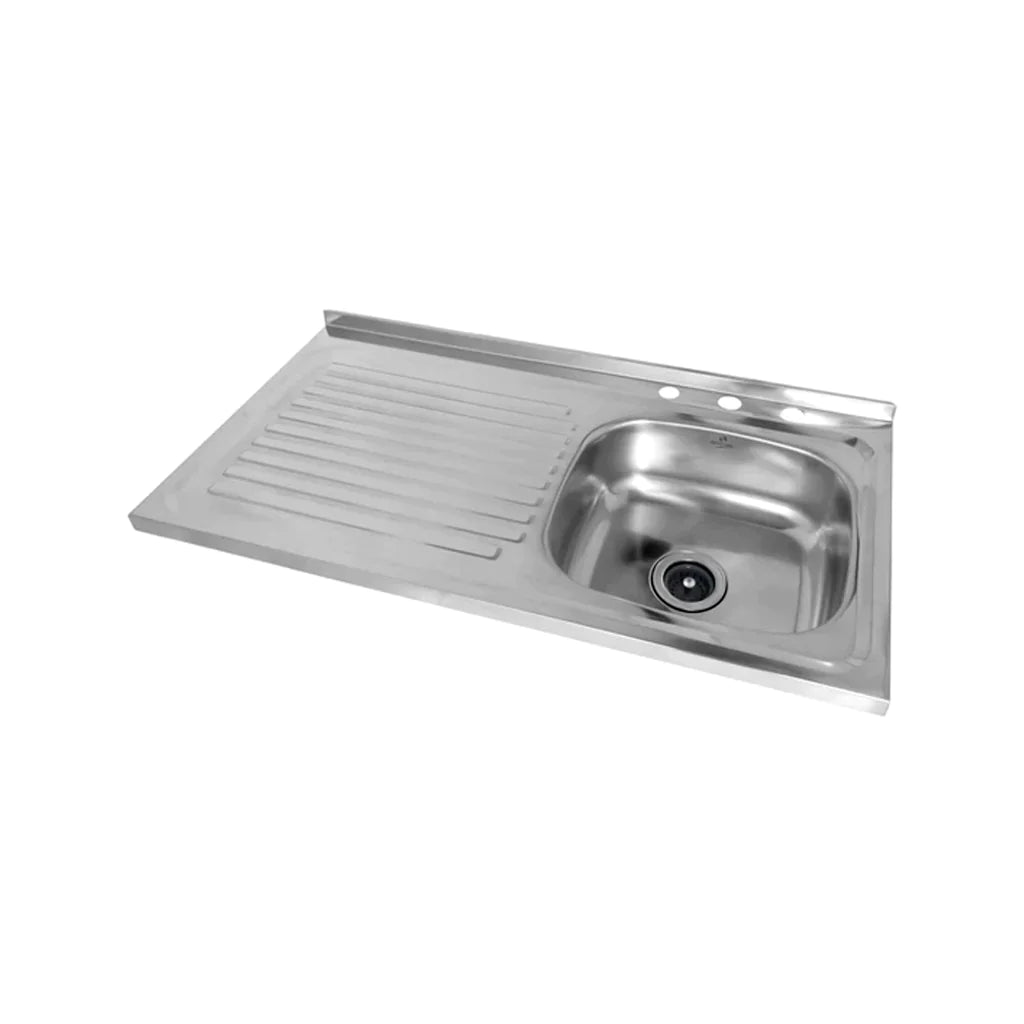 Lavaplatos de Sobreponer Poceta Derecha 100 x 50 cm - Gricol