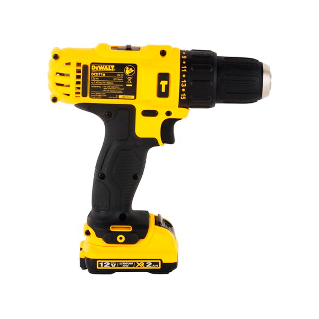 Taladro Percutor/Atornillador DCD716D2-B3 de 3/8" - Dewalt